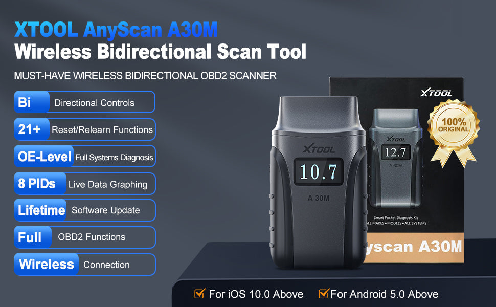 Xtool A30M bidirectional scan tool