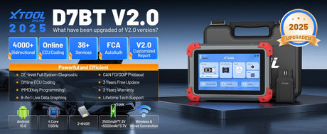 XTOOL D7BT – The Best Ford Diagnostic Scanner for DIY Enthusiasts