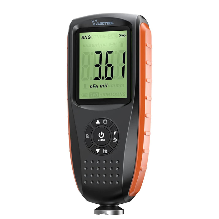 VDIAGTOOL VC200 Digital Coating Thickness Gauge, Car Paint Metal Coating Probe Tester