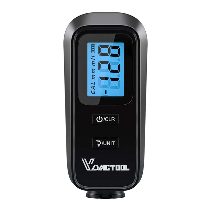 VDIAGTOOL VC100 Digital Coating Thickness Gauge, Car Paint Metal Coating Probe Tester