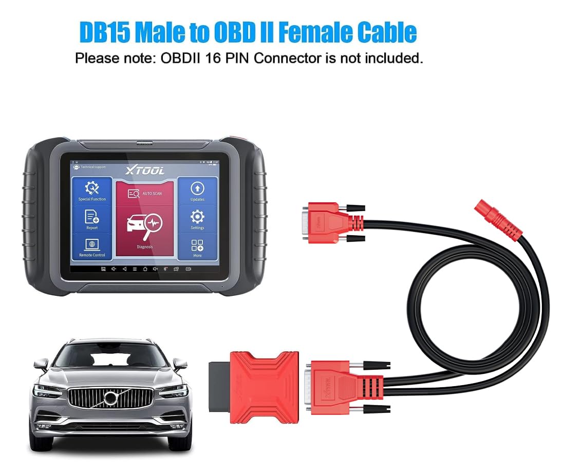 XTOOL DB15 OBDII 替换电缆