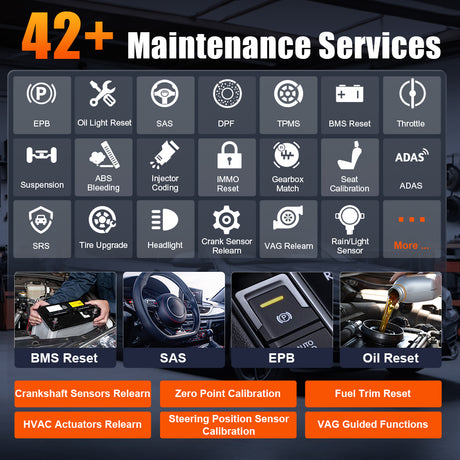 D9 HD 42+ Maintenance Serviees