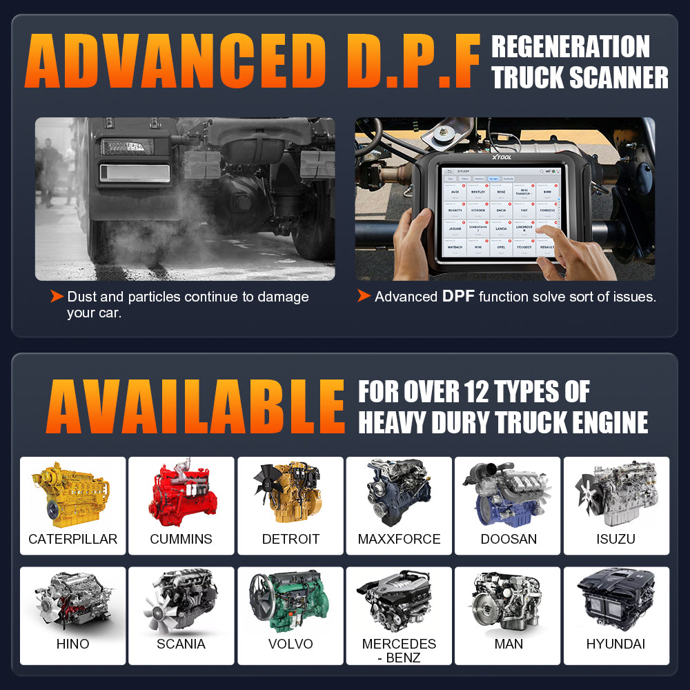 D9 HD ADVANCED D.P.F REGENERATION TRUCK SCANNER