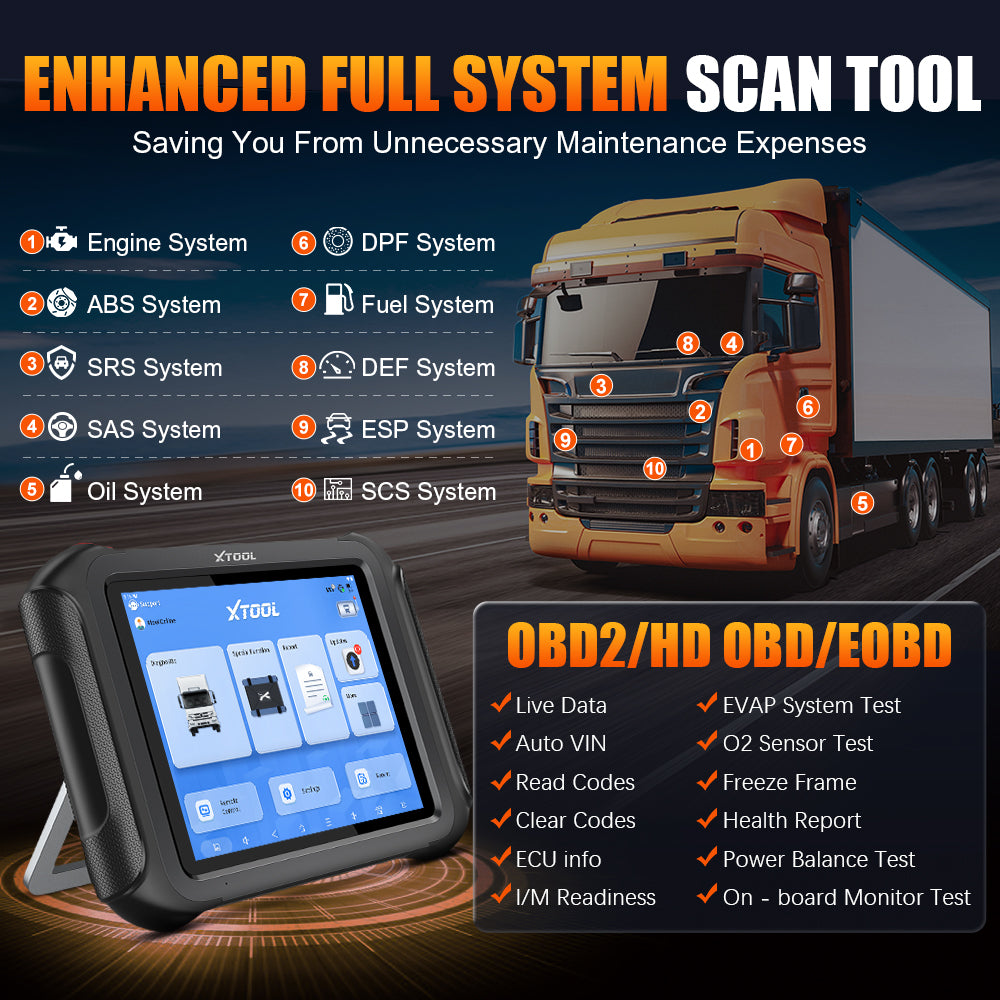 D9 HD ENHANGED FULL SYSTEM SCAN TOOL