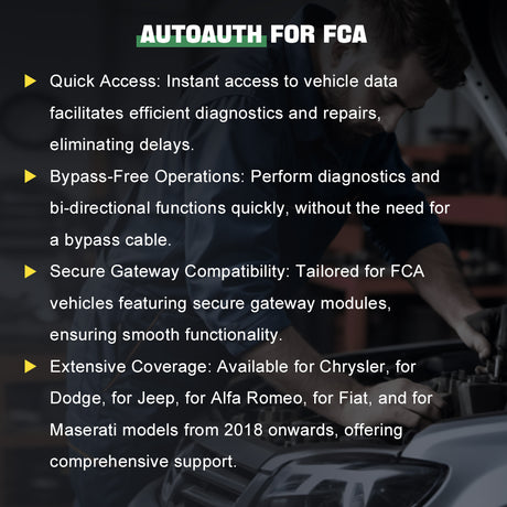 The XTOOL D9EV AUTOAUTH FOR FCA