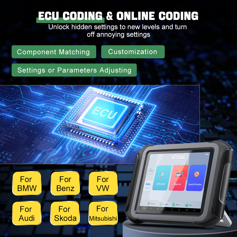 The XTOOL D9EV ECU CODING& ONLINE CODING