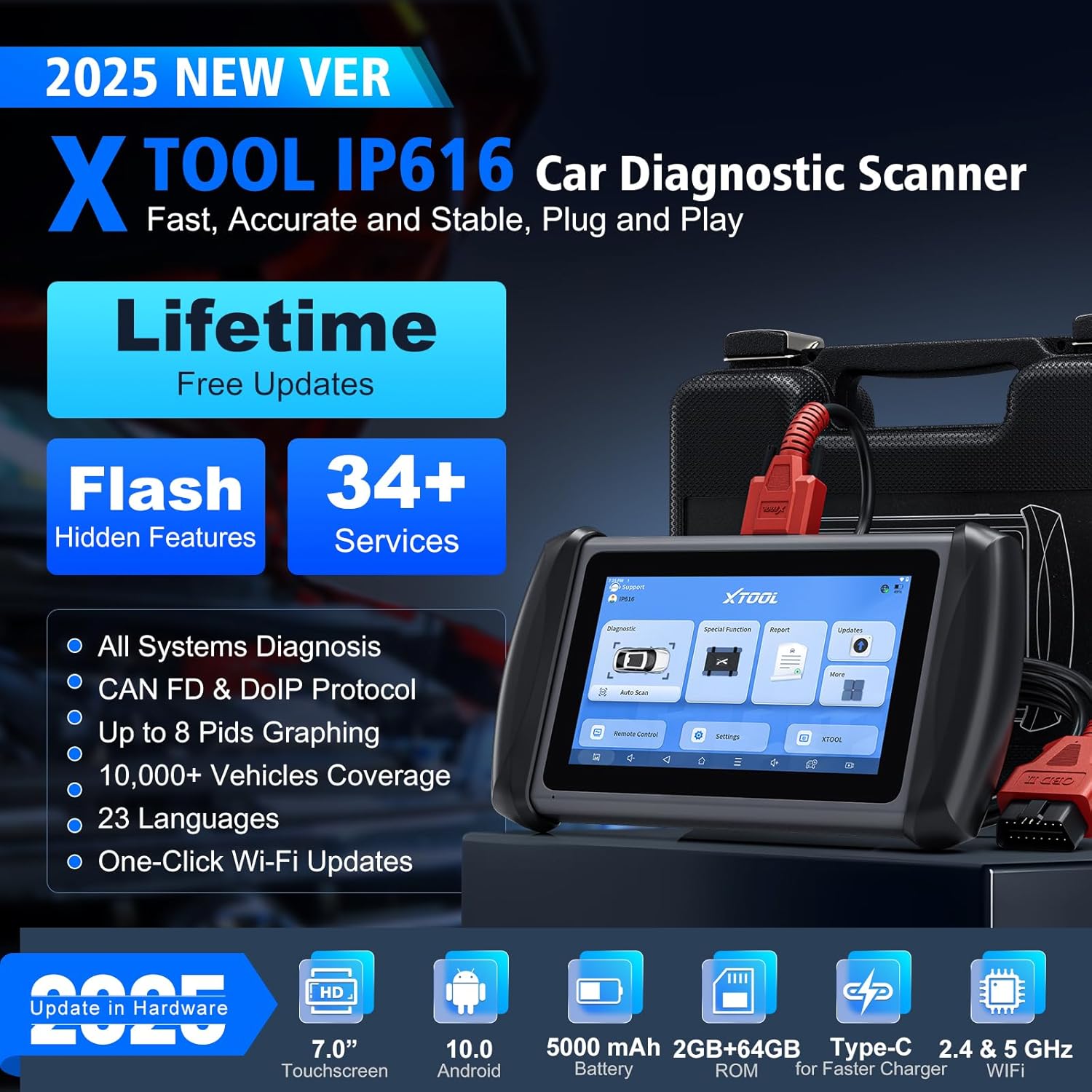 XTO0L lP616 car Diagnostic scanner