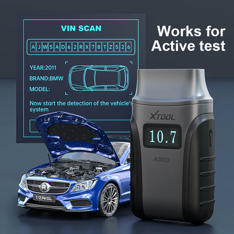 XTOOL A30D BT Connection OBD2 Scanner works for active test
