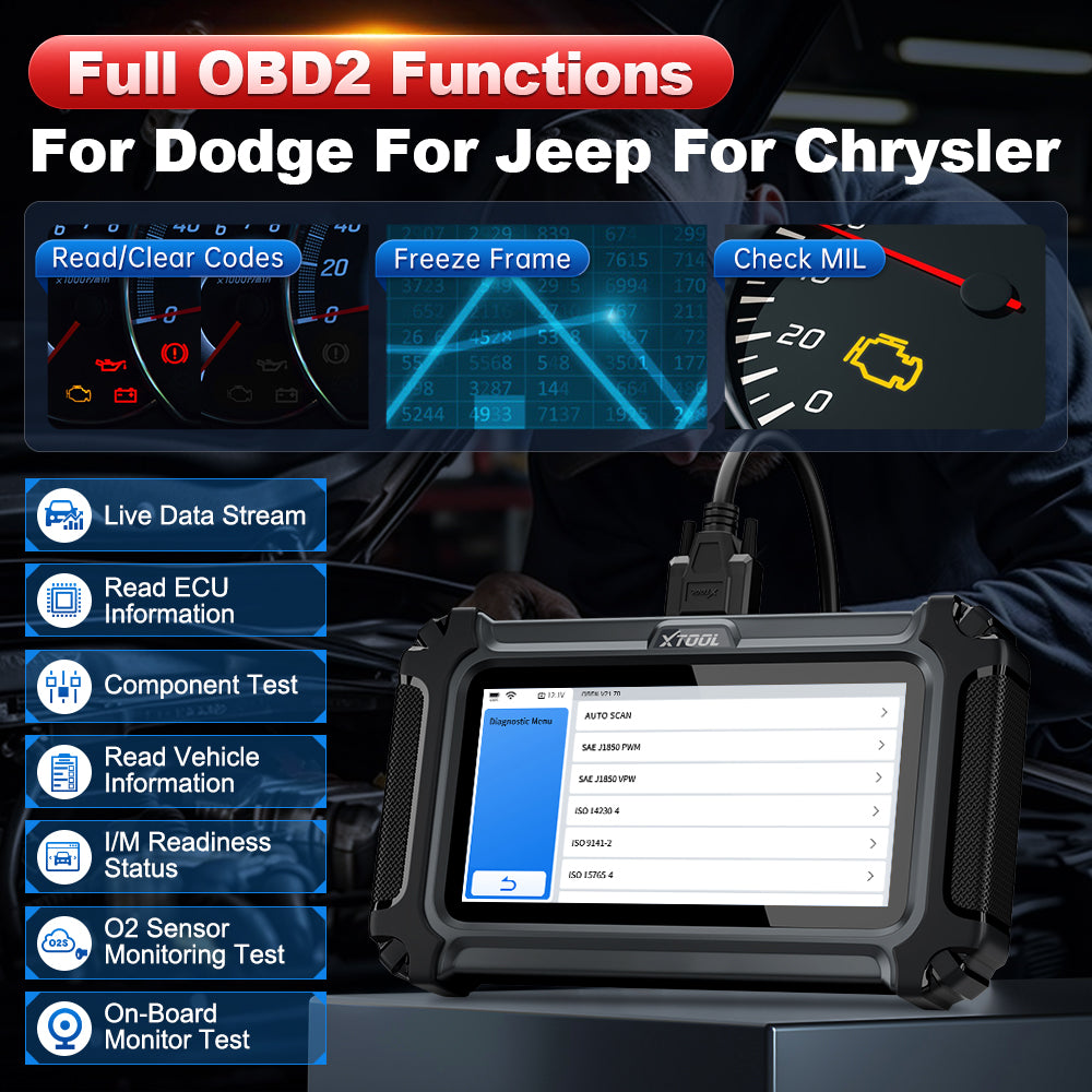 XTOOL IP500-DJC For Chrysler/Jeep/Dodge Full OBD2 Functions
