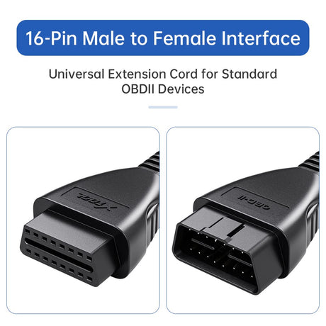 Xtool_1.64ft_extension_cable 16 pin male to female interface