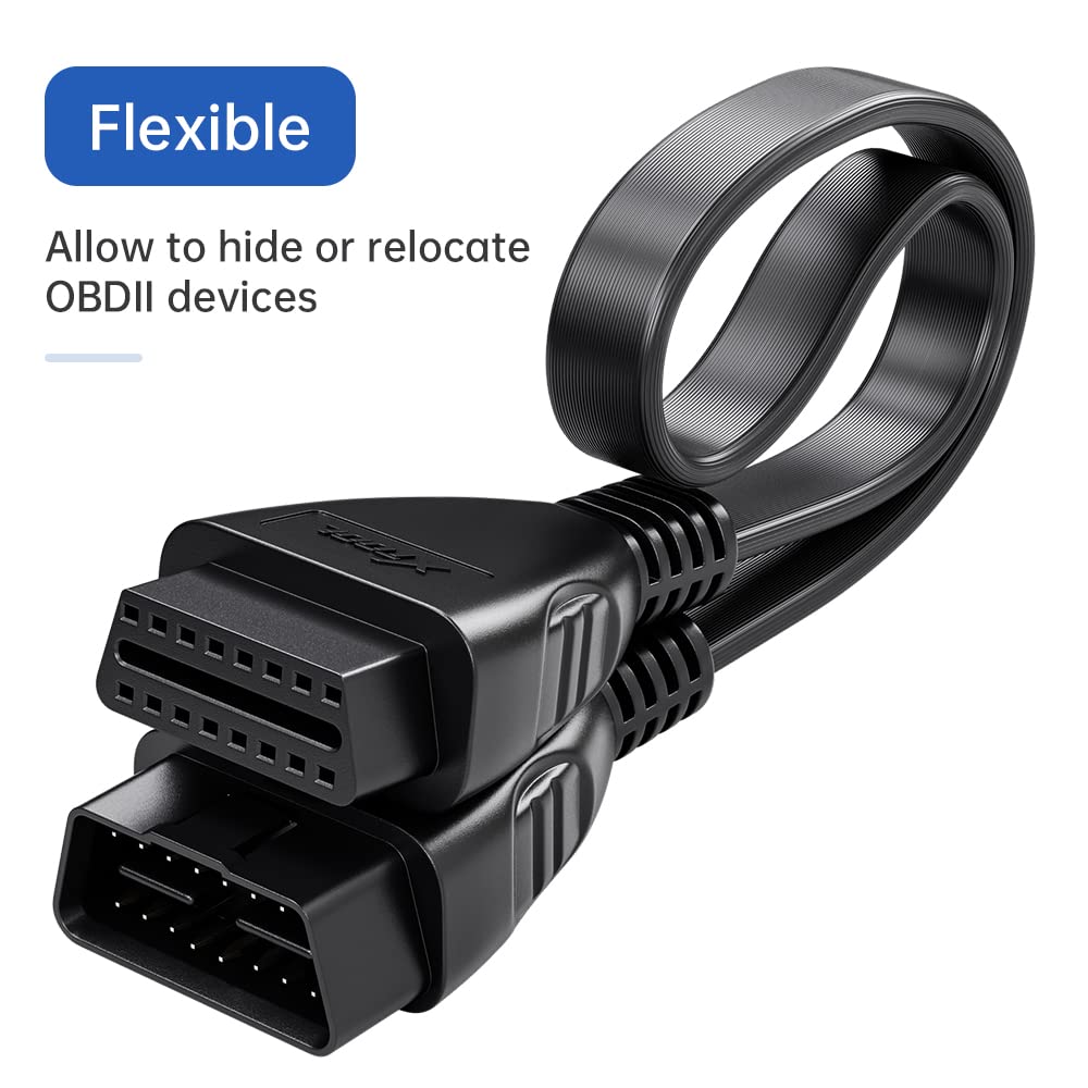 Xtool_1.64ft_extension_cable allow to hide or relocate obd2 devices