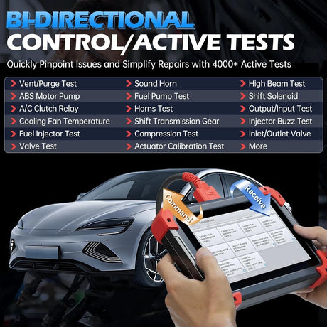 Xtool D7X BIDIRECTIONAL CONTROL/ACTIVETESTS