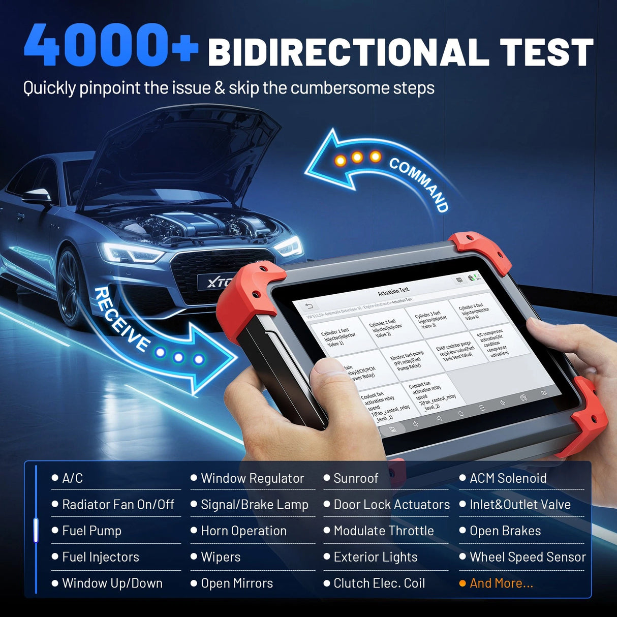 Xtool D7bt V2.0 4000+ BIDIRECTIONAL TEST