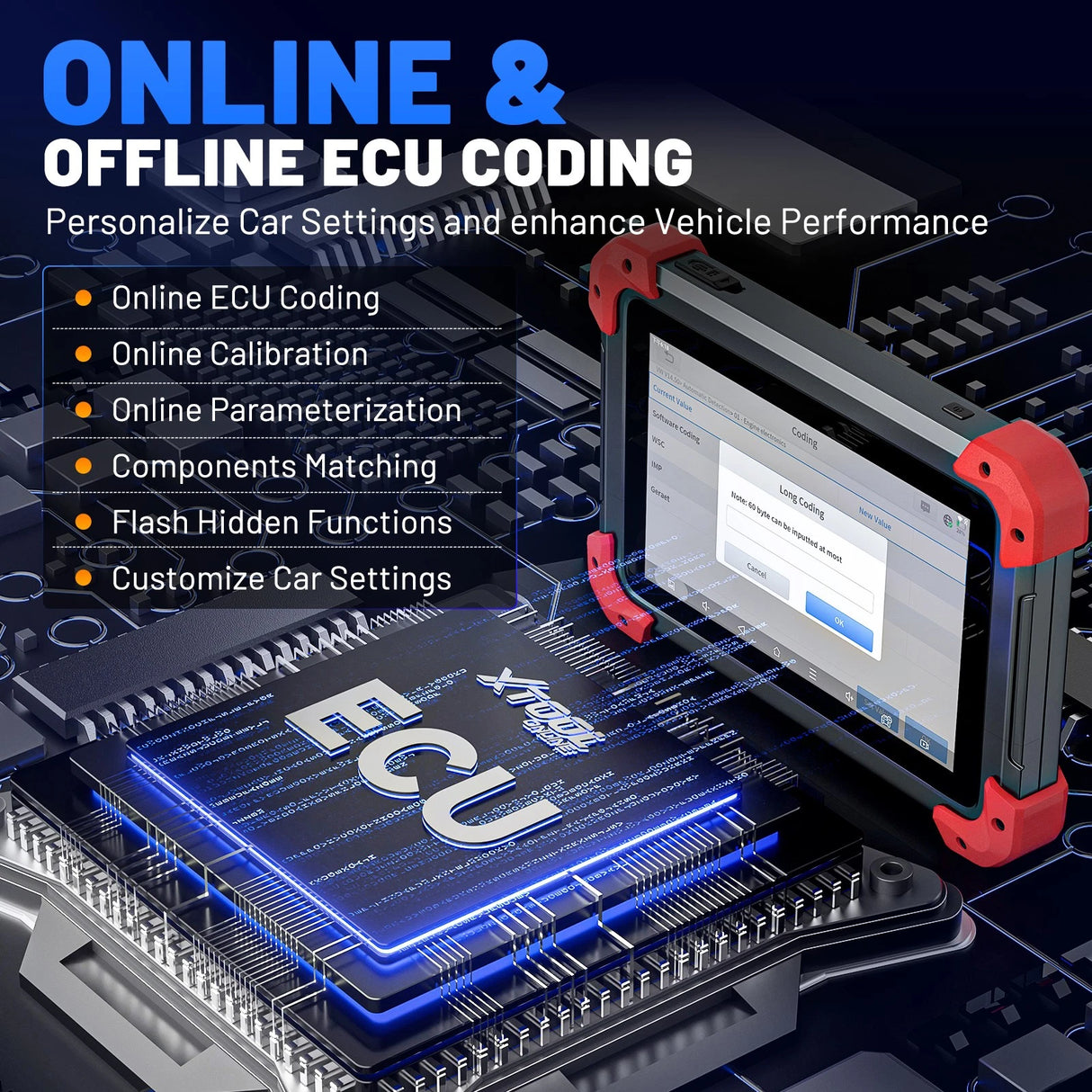 Xtool D7bt V2.0 ONLINE & OFFLINE ECU CODING