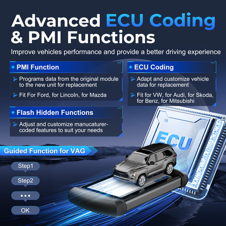 xtool IP819 ecu CODING and pmi functions