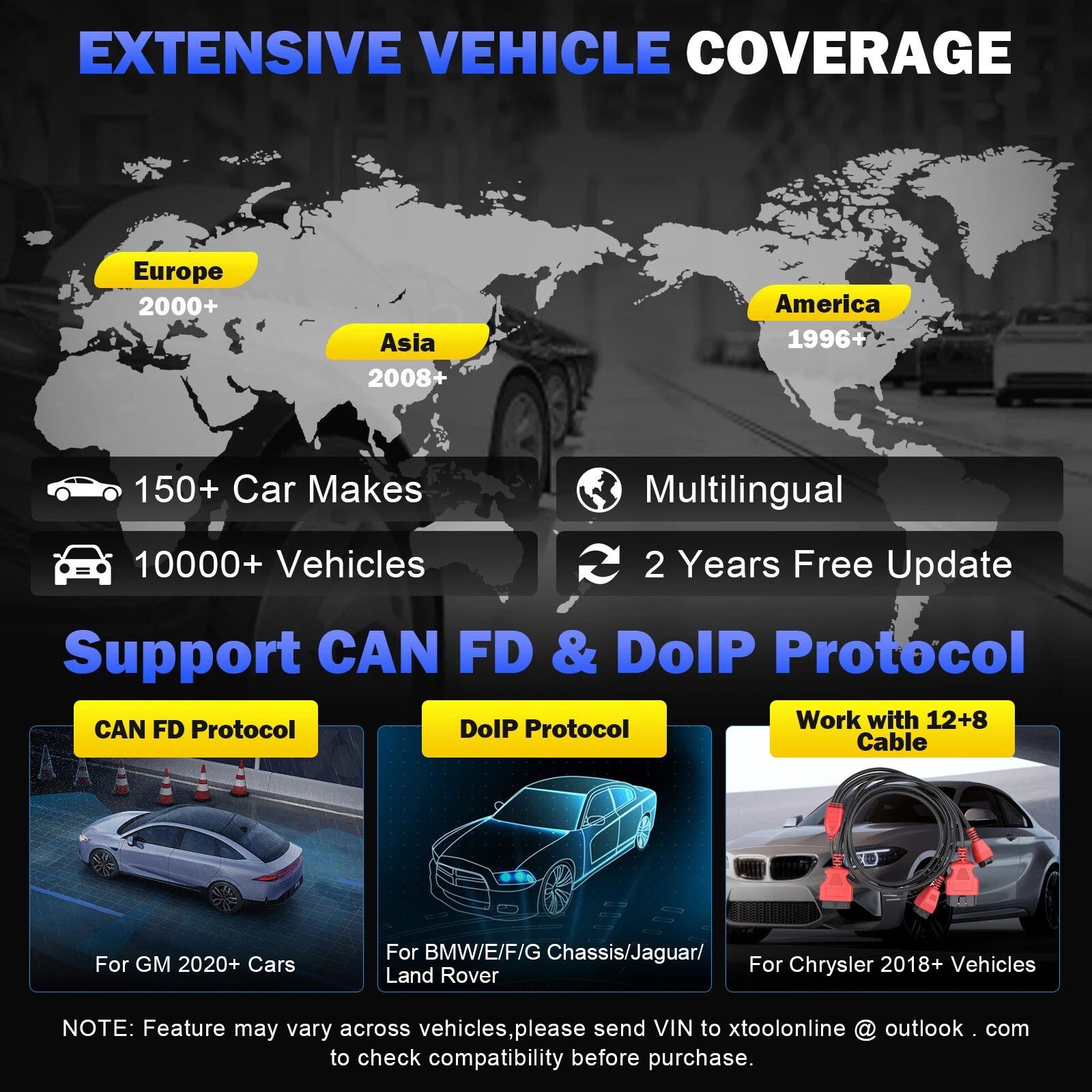 INPLUS IK618 V2.0 EXTENSIVE VEHICLE COVERAGE