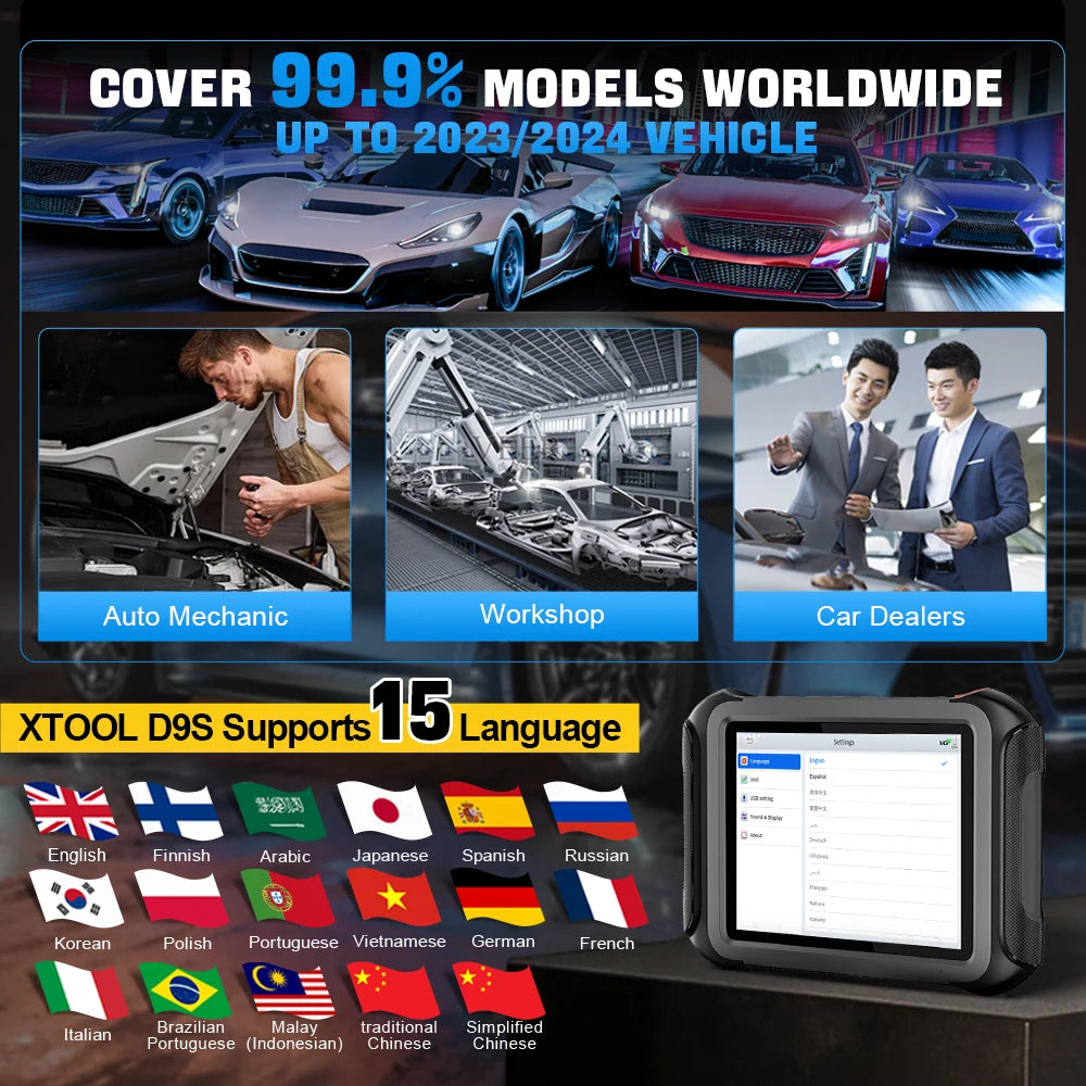 Xtool Service Tools XTOOL D9S – Xtool Official Car Diagnostic TOOL Store