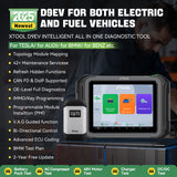 The 2025 newest XTOOL D9EV is an intelligent all-in-one diagnostic tool designed for both electric and fuel vehicles. It supports a wide range of brands including Tesla, Audi, BMW, Benz, and more.