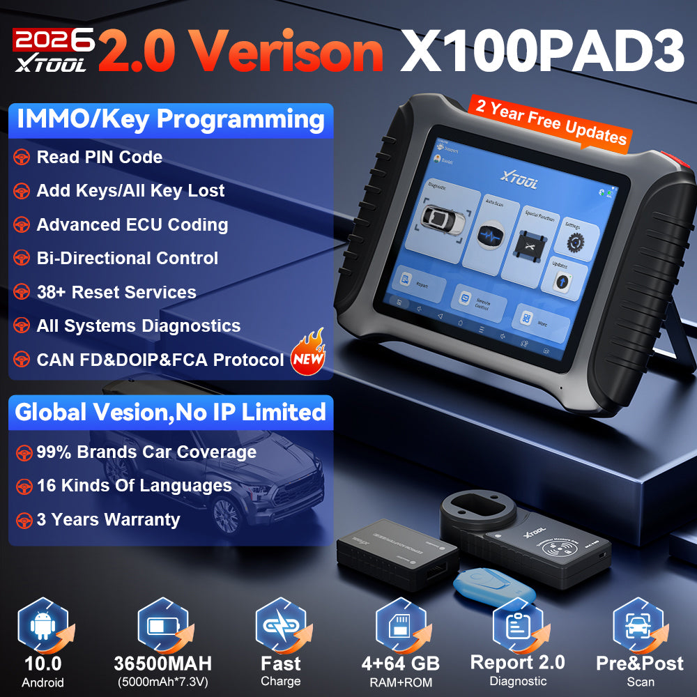 XTOOL X100 PAD3 Professional Key Programmer & Diagnostic Tool – Xtool ...