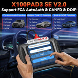 X100PAD3 SE V2.0 Support FCA AutoAuth & CANFD & DOIP