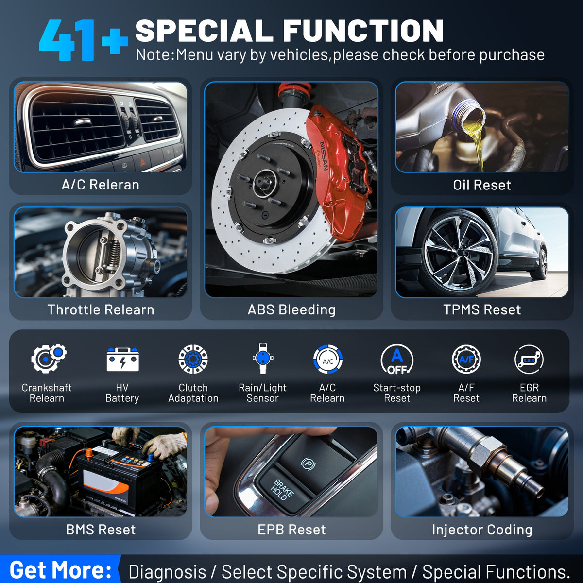 XTOOL D8BT 41 SPECIAL FUNCTION