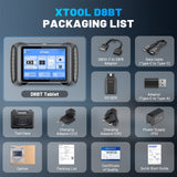 XTOOL D8BT  PACKAGING LIST
