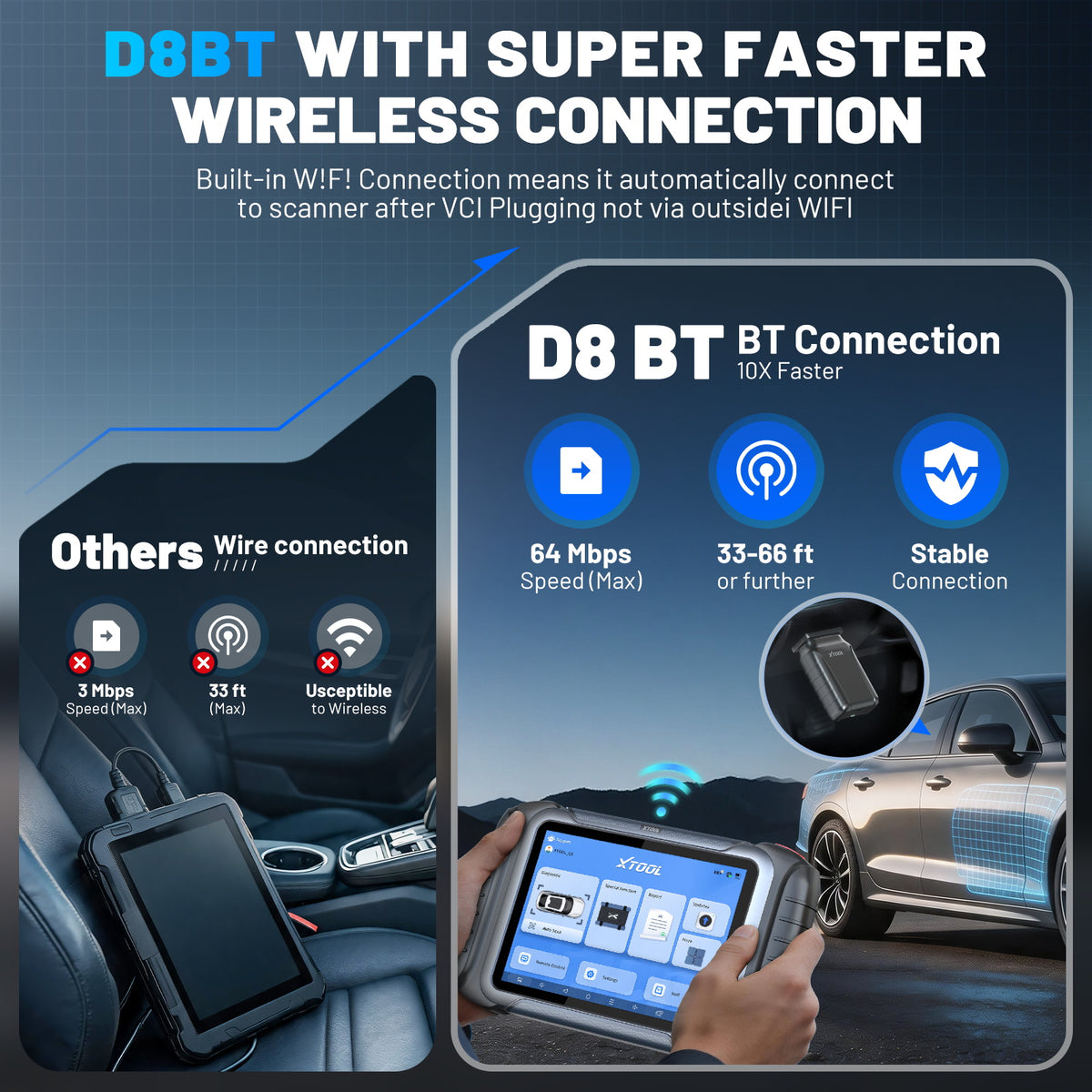 XTOOL D8BT  WITH SUPER FASTER WIRELESS CONNECTION