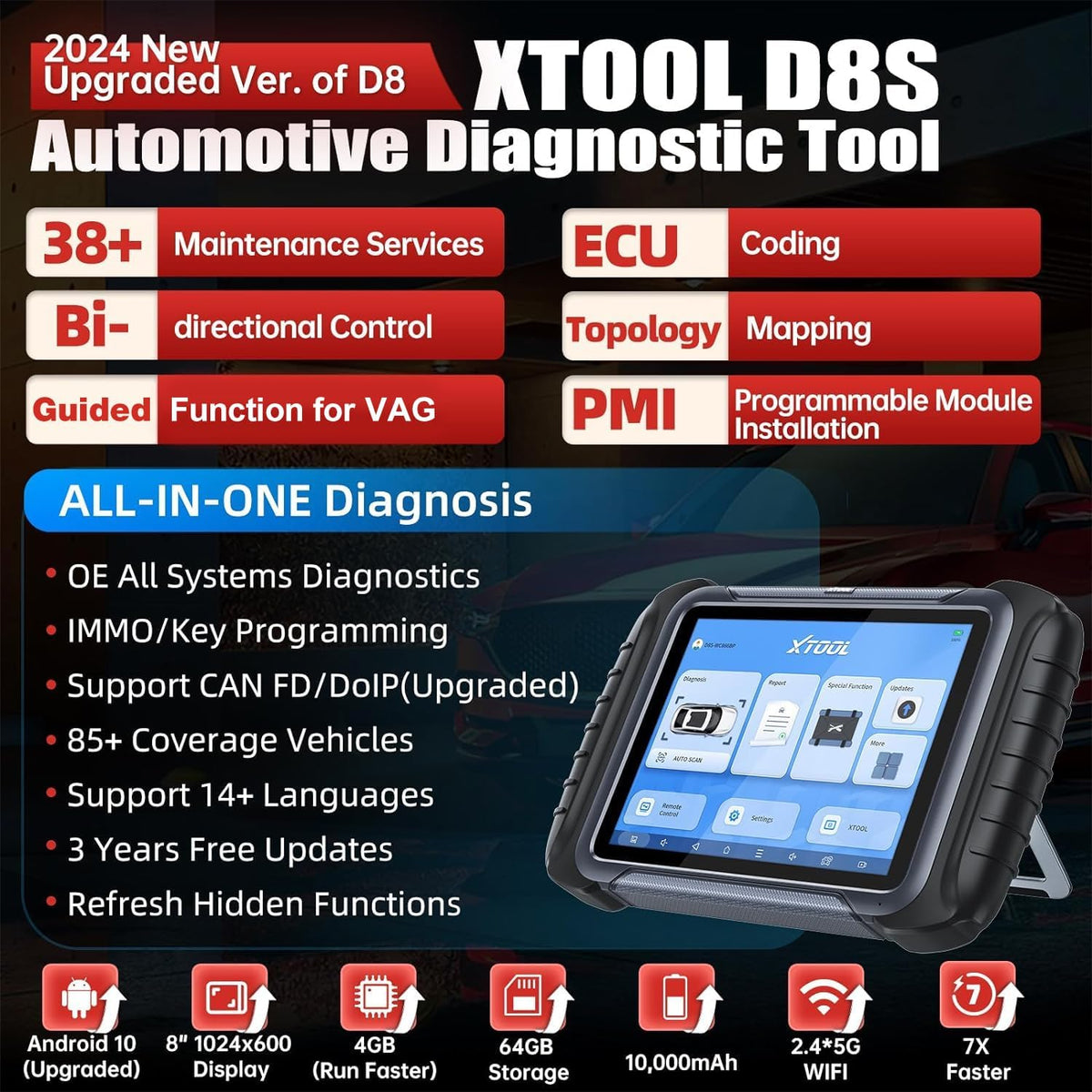 Xtool Service Tools XTOOL D8S – Xtool Official Car Diagnostic TOOL Store