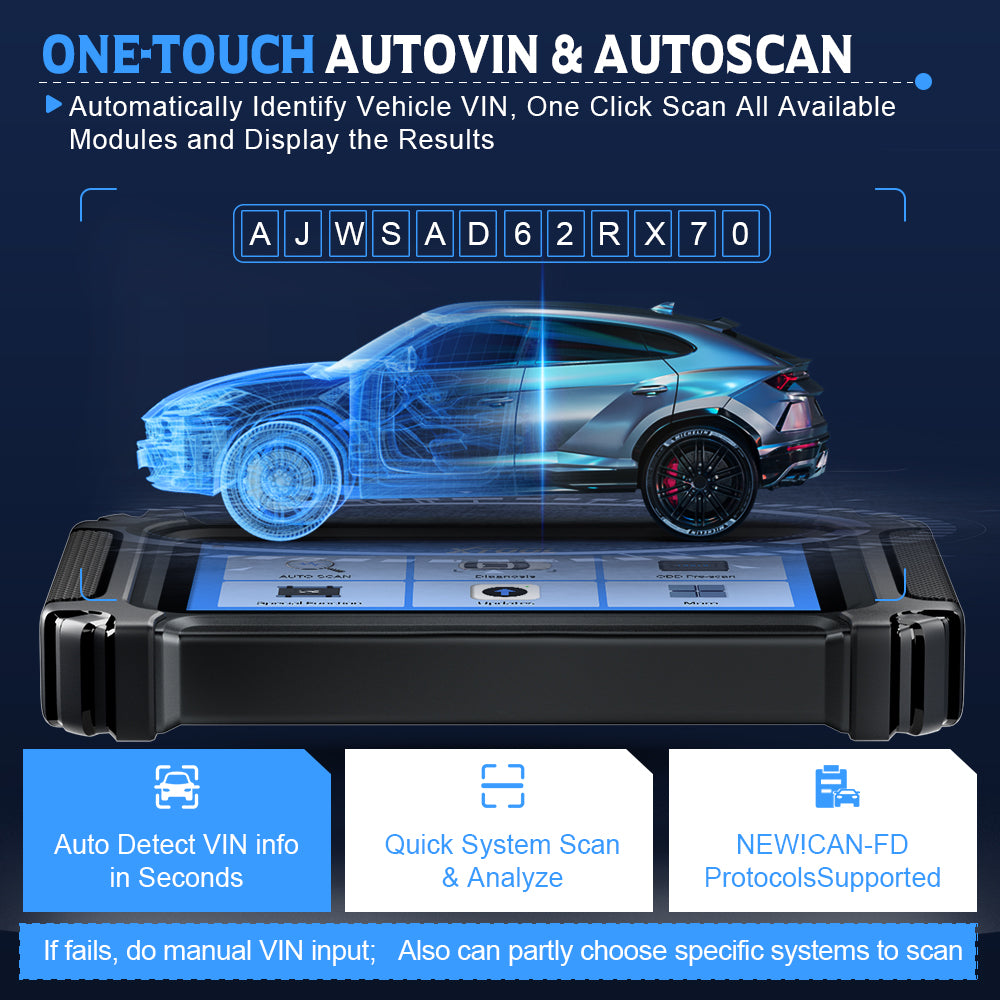 XTOOL IP500-BCC For For Buick/Chevrolet/Cadillac/GMC ONE-TOUCH AUTOVIN AUTOSCAN