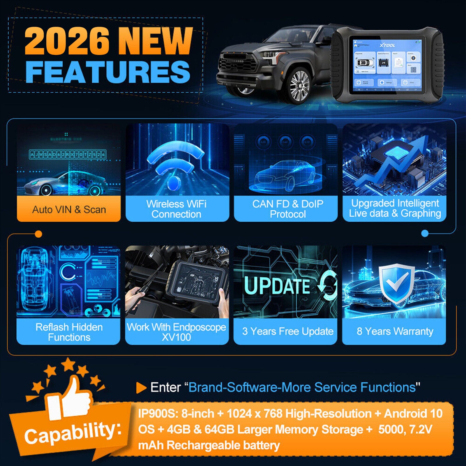 XTOOL IP900S NEW FEATURES