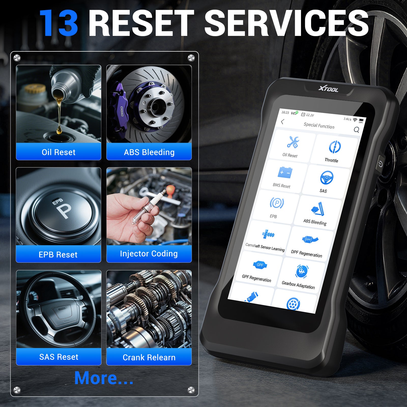 Xtool TP380 13 RESET SERVICES