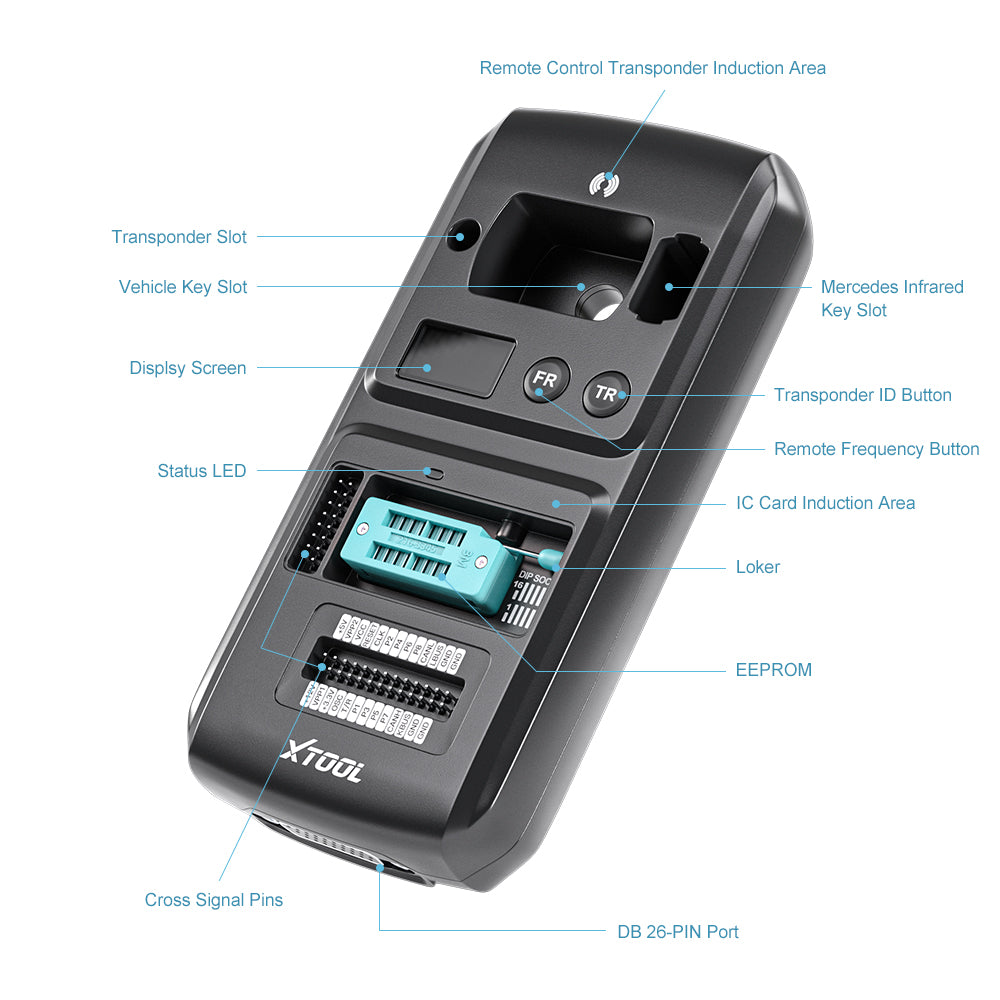 XTOOL KC501 Professional OBD2 Chip and Key Programmer ECU Reader ...
