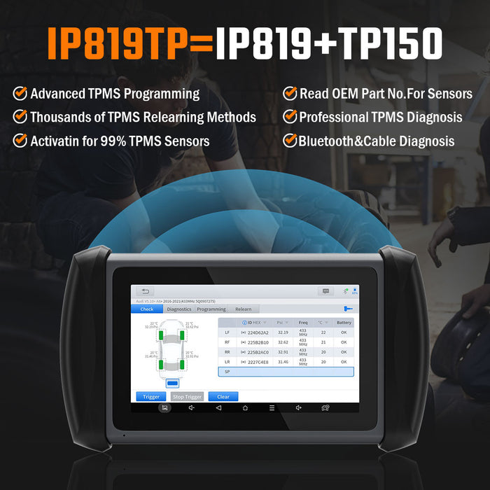 XTOOL InPlus IP819TP Bidirectional Scan Tool-12