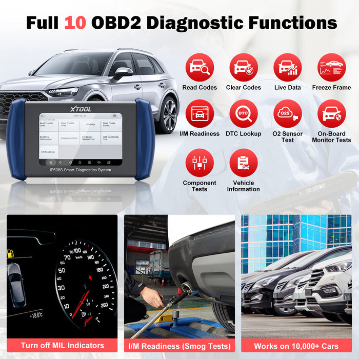 XTOOL InPlus IP508S OBD2 Diagnostic Tools Automotive Scanner