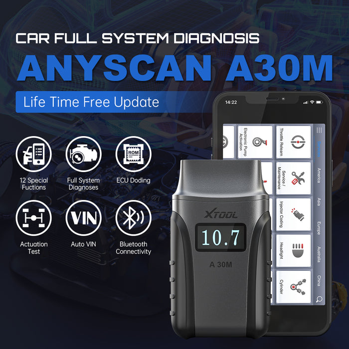 XTOOL A30M BT Connection OBD2 Scanner-17