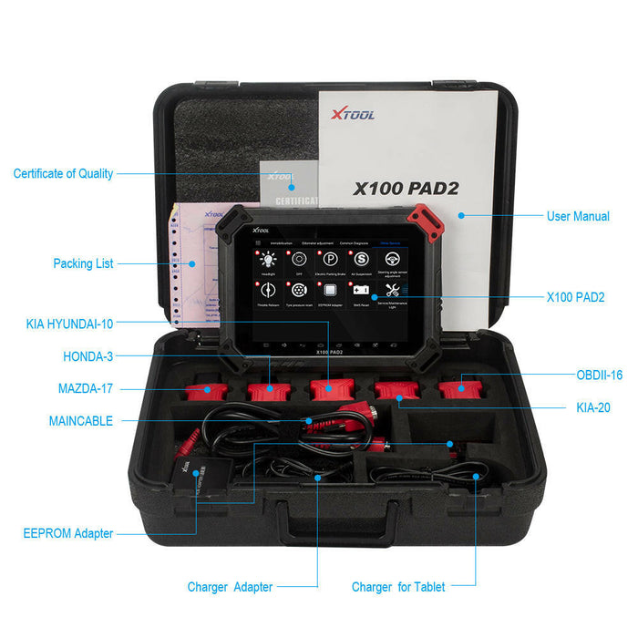 X100 PAD2 OBD2 Auto Key Programmer-9