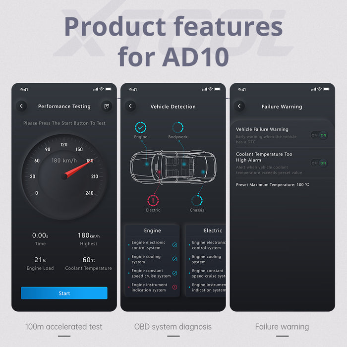 XTOOL AD10 OBD2 Diagnostic Scanner EOBD Bluetooth ELM 327 Code Reader-13