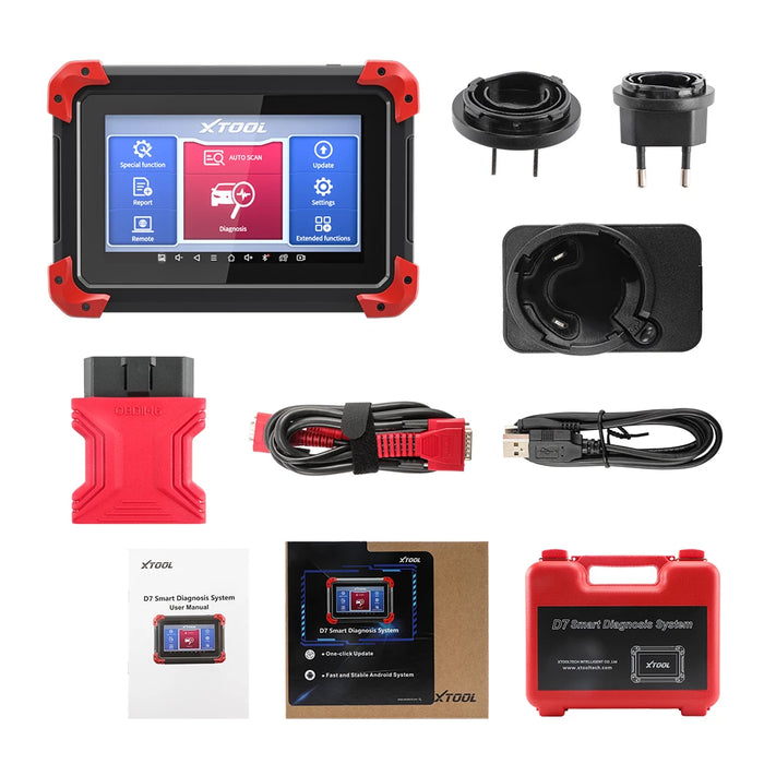 XTOOL D7 Bidirectional Scan Tool: 2024 Newest Automotive Scanner Diagnostic  Tool with ECU Coding, Active Tests, All System Scan, 36+ Resets
